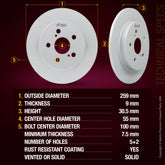 ORIGINAL EQUIPMENT PRECISION: All brake rotors meet or exceed the manufacturing and quality standards of original equipment manufacturers (OEM)